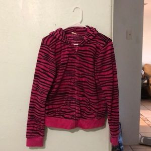 Super comfy pink zebra hoodie